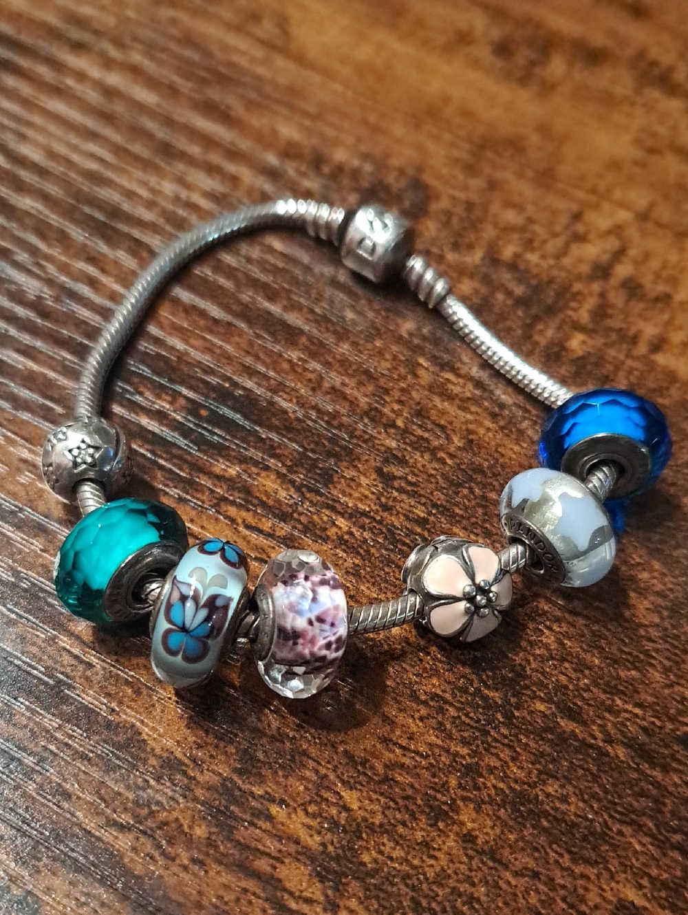 Pandora Sterling Silver Bead Charm Bracelet - Picture 3 of 4